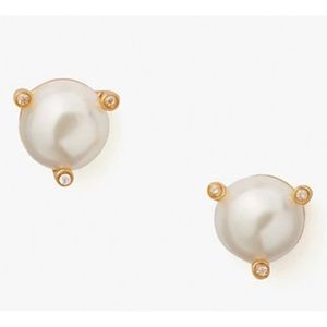 🆕 Kate Spade ♠️ New York Rise and Shine Pearl Stud Earrings NWT New!